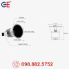 Đèn LED Downlight Rạng Đông AT41 86/12W thiết kế nhỏ gọn
