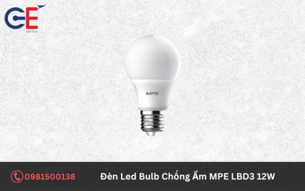 Đặc điểm của đèn Led Bulb Chống Ẩm MPE LBD3 12W