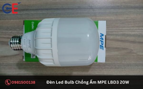 Ứng dụng của đèn Led Bulb Chống Ẩm MPE LBD3 20W