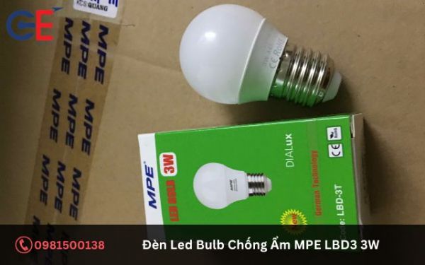Lưu ý khi sử dụng đèn Led Bulb Chống Ẩm MPE LBD3 3W