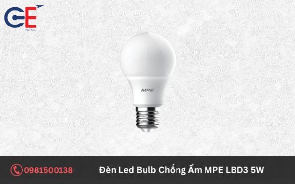 Đặc điểm của đèn Led Bulb Chống Ẩm MPE LBD3 5W
