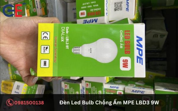 Ứng dụng của đèn Led Bulb Chống Ẩm MPE LBD3 9W