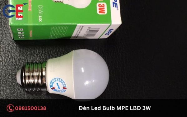 Tính năng của Đèn Led Bulb MPE LBD 3W