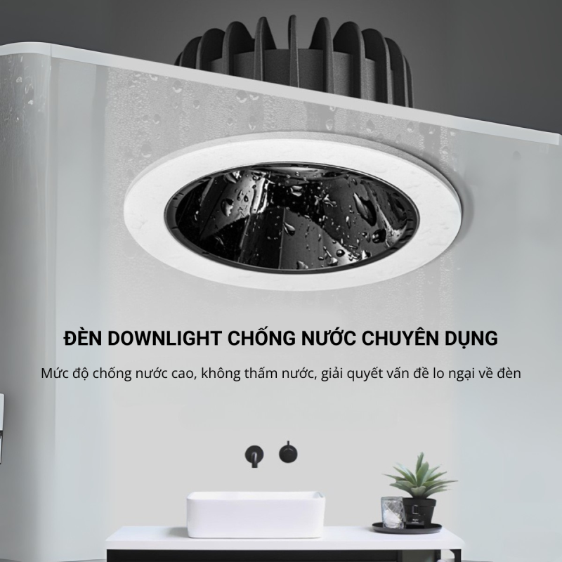Đèn led downlight Philips GE DN06 đen