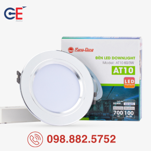 Đèn LED Downlight Rạng Đông đổi màu AT10 60/3W thiết kế viền mỏng