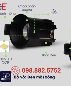 Đèn LED Downlight AT45 55/12W tiết kiệm điện năng