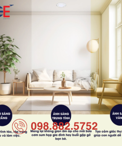 Đèn LED Downlight Rạng Đông AT48 110/12W 10W màu sắc sống động