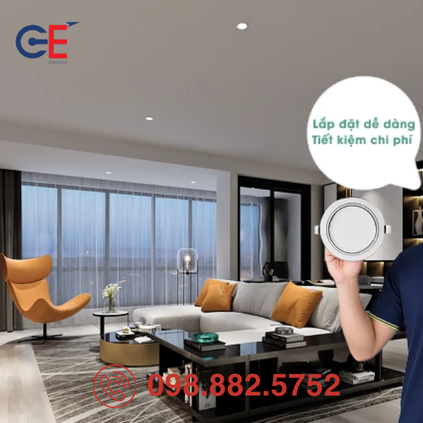 Đèn LED Downlight Rạng Đông AT58 110/10W 12W thiết kế thanh lịch