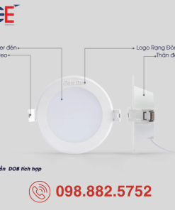 Đèn LED Downlight Rạng Đông AT58 110/10W 12W tản nhiệt hiệu quả