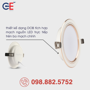 Đèn LED Downlight Rạng Đông AT58 110/10W 12W độ bền và tuổi thọ cao