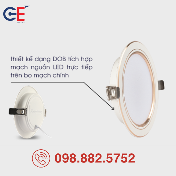 den-led-downlight-at58.rm-90-10w-tan-nhiet-vuot-troi Đèn LED Downlight Rạng Đông đổi màu AT58.RM 90/10W tản nhiệt vượt trội