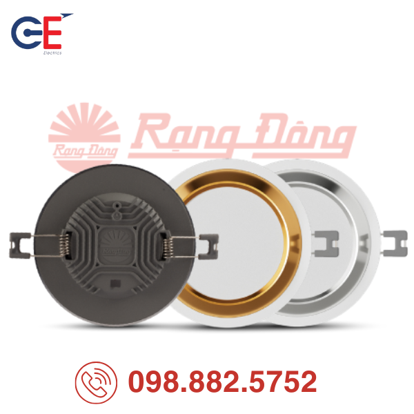 Đèn LED Downlight Rạng Đông AT60 90/8W 10W tính năng đổi màu linh hoạt