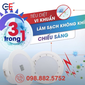 Đèn LED Downlight Rạng Đông diệt khuẩn AT21.UV 135/14W an toàn
