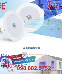 Đèn LED Downlight Rạng Đông diệt khuẩn AT21.UV 90/7W cơ chế hoạt động an toàn