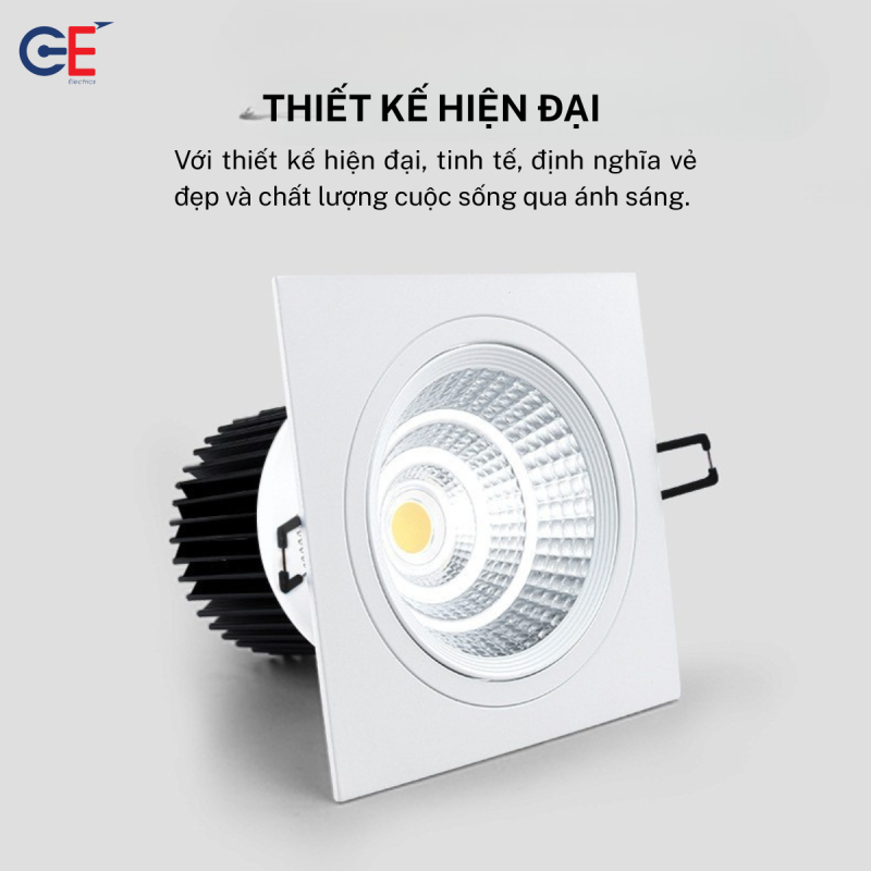 Đèn led downlight DLV1 thiết kế hiện đại