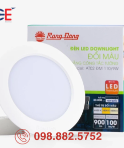 Đèn LED Downlight Rạng Đông đổi màu AT02 110/9W