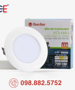 Đèn LED Downlight Rạng Đông đổi màu AT02 90/7W 8W 9W 10W