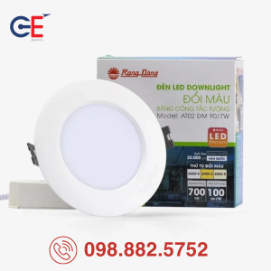 Đèn LED Downlight Rạng Đông đổi màu AT02 90/7W 8W 9W 10W