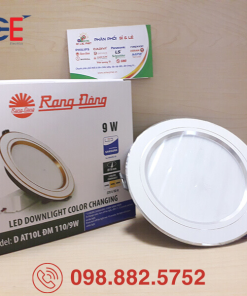 Đèn LED Downlight Rạng Đông đổi màu AT10 110/9W 12W thiết kế tinh tế