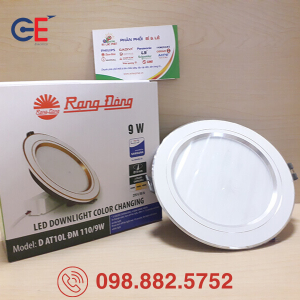 Đèn LED Downlight Rạng Đông đổi màu AT10 110/9W 12W thiết kế tinh tế