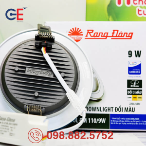 Đèn LED Downlight Rạng Đông đổi màu AT10 90/7W 9W tiết kiệm điện