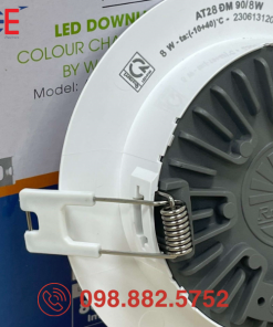 Đèn LED Downlight Rạng Đông đổi màu AT28 90/8W thiết kế thanh lịch