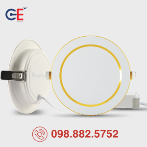 Đèn LED Downlight Rạng Đông đổi màu AT58 90/8W 10W thiết kế mỏng gọn