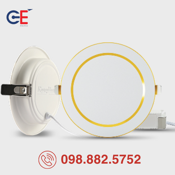 Đèn LED Downlight Rạng Đông đổi màu AT58 90/8W 10W thiết kế mỏng gọn