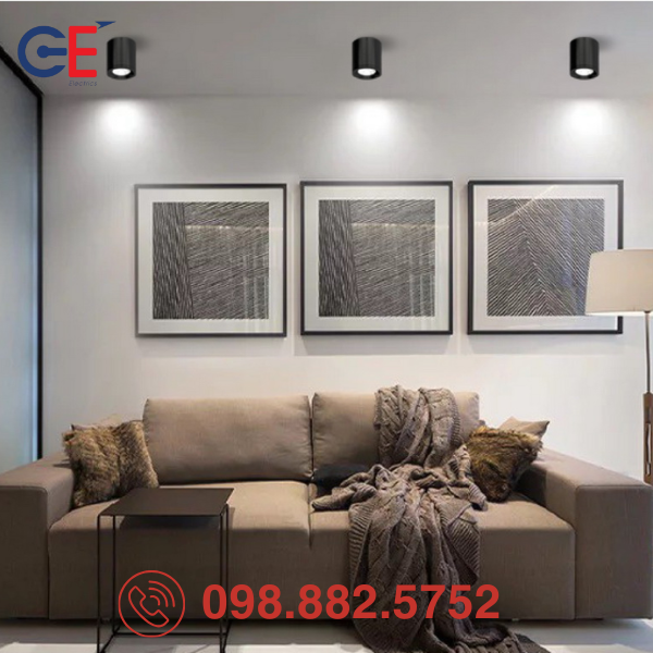 Đèn LED Downlight Rạng Đông nổi trần NT01 90/10W ánh sáng thẩm mỹ 