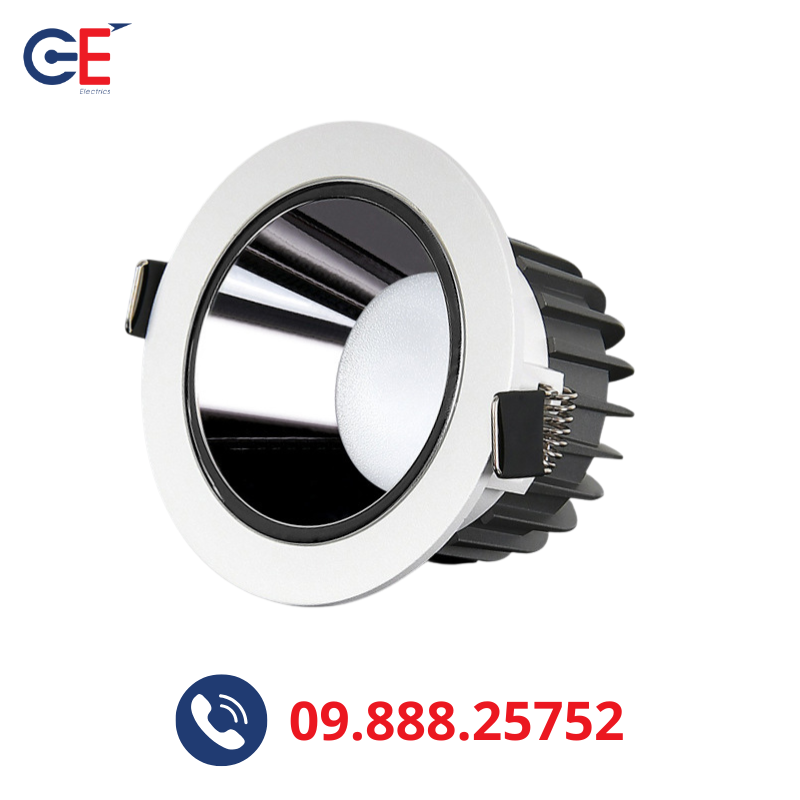 Đèn led downlight Philips DN06 đen