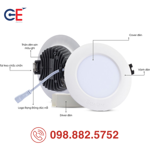 Đèn LED Downlight Rạng Đông AT04 110/10W thiết kế và lắp đặt đơn giản