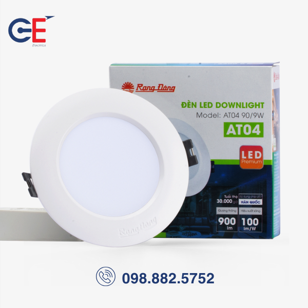 Đèn LED Downlight Rạng Đông AT04 90/9W