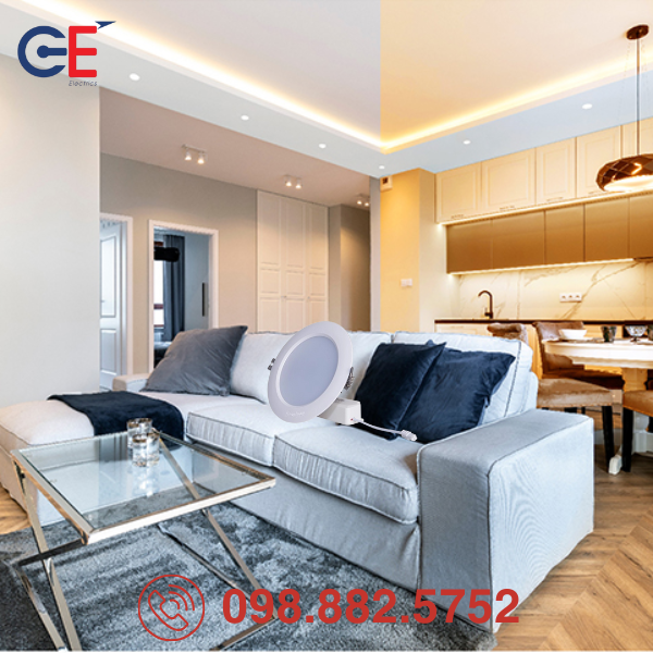 den-led-downlight-rang-dong-at06.v3-110-9w-phu-hop-moi-khong-gian Đèn LED Downlight Rạng Đông AT06.V3 110/9W phù hợp mọi không gian
