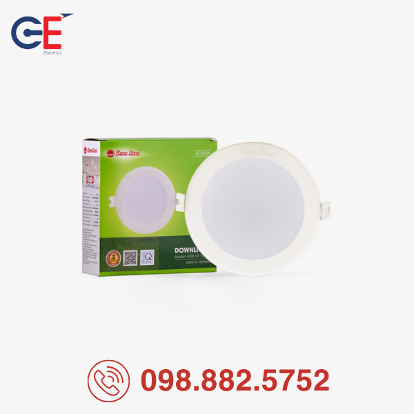 Đèn LED Downlight Rạng Đông AT06.V3 90 thiết kế nhỏ gọn 
