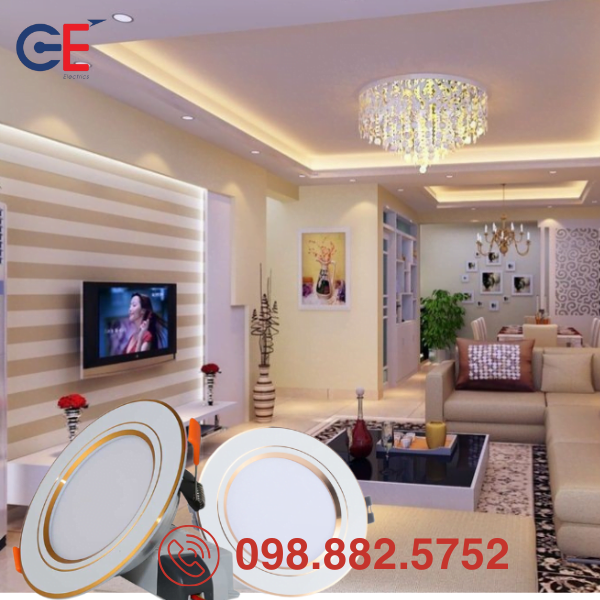 Đèn LED Downlight Rạng Đông đổi màu AT10 110/10W nâng tầm không gian 