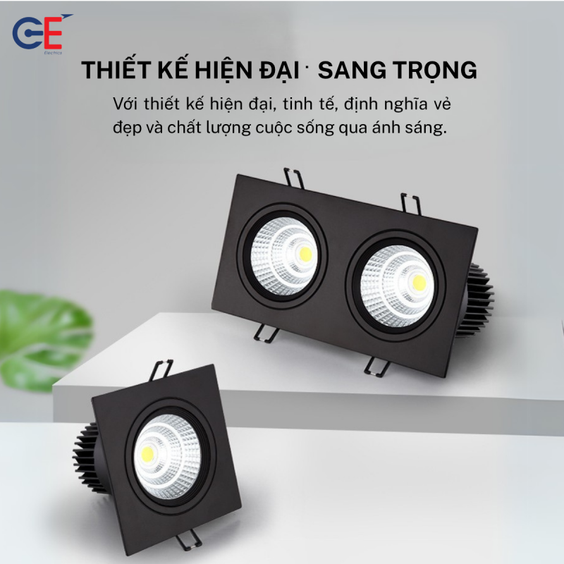 Đèn led downlight vuông Philips GE DLV1 10W