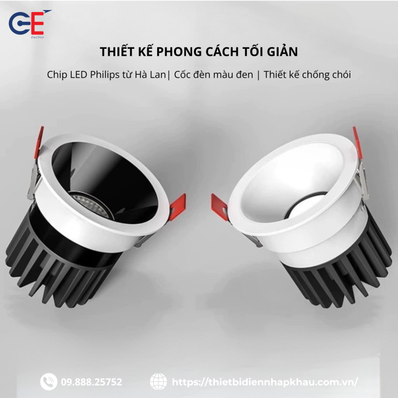Đèn LED Downlight vuông Philips GE DLV4 20W
