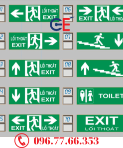 Một số mẫu sản phẩm đèn Led exit thoát hiểm