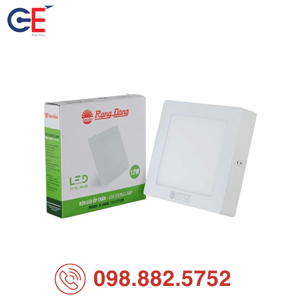 Đèn LED ốp trần Rạng Đông LN08 220x220/22w độ bền cao