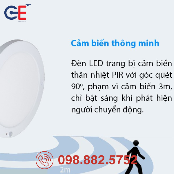 Đèn LED ốp trần Rạng Đông LN11 220/18W an toàn tuyệt đối