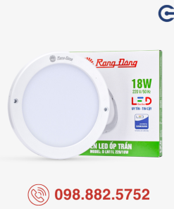 Đèn LED ốp trần Rạng Đông LN11 220/18W chất lượng ánh sáng hoàn hảo