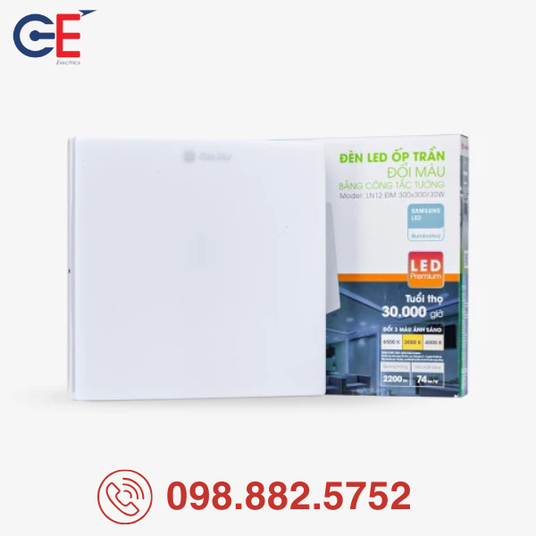 Đèn LED ốp trần Rạng Đông LN12 300x300/30W