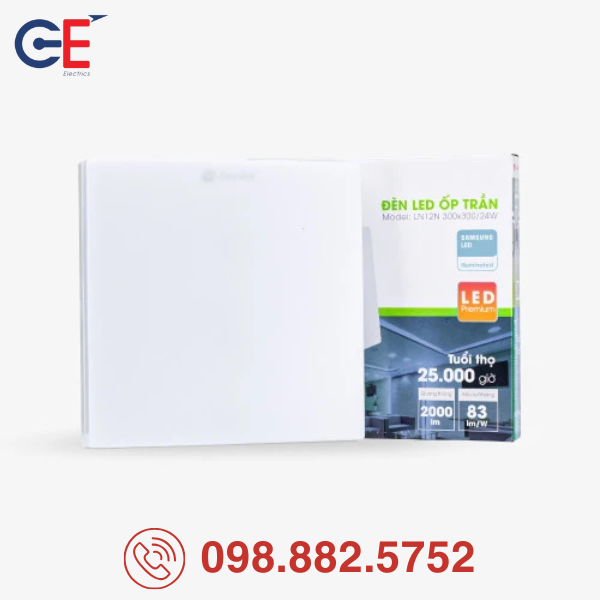 den-led-op-tran-ln12n-300x300-24w-hieu-suat-chieu-sang-vuot-troi Đèn LED ốp trần Rạng Đông LN12N 300x300/24W hiệu suất chiếu sáng vượt trội