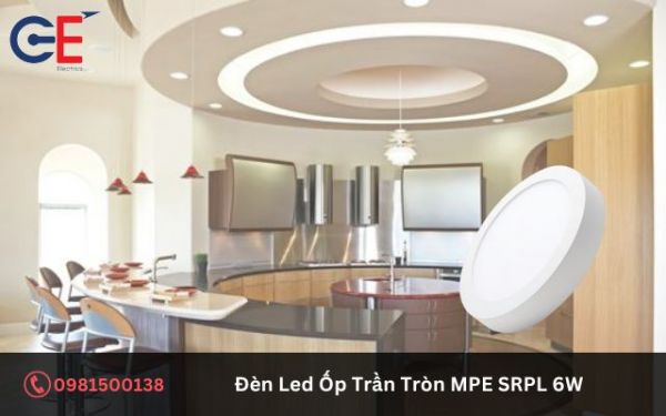 Ứng dụng của đèn Led Ốp Trần Tròn MPE SRPL 6W