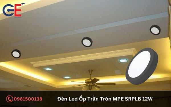 Tính năng của Đèn Led Ốp Trần Tròn MPE SRPLB 12W