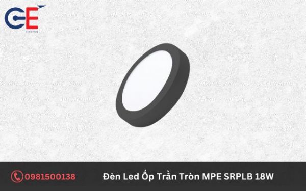 Đặc điểm của đèn Led Ốp Trần Tròn MPE SRPLB 18W