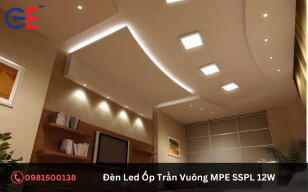 Lưu ý khi sử dụng đèn Led Ốp Trần Vuông MPE SSPL 12W