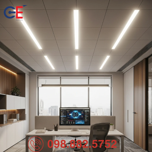 Bộ đèn LED Panel Rạng Đông M46 1200/50W thiết kế hiện đại 