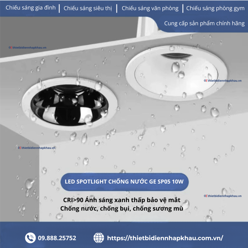 Đèn led spotlight chống nước 