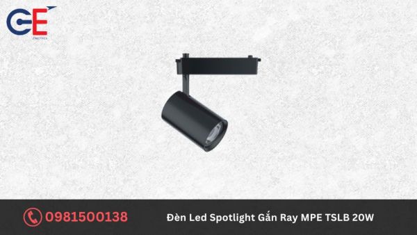 Đặc điểm của đèn Led Spotlight Gắn Ray MPE TSLB 20W